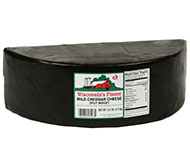 5.5lb. Black Wax Sharp Cheddar Split Midget