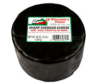 3lb. Black Wax Sharp Cheddar Gem