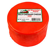 3lb. Red Wax Mild Cheddar Gem